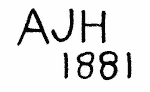 Indiscernible: monogram (Read as: AJH)