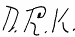 Indiscernible: monogram (Read as: DRK)