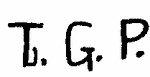 Indiscernible: monogram (Read as: TGP)