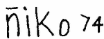 Indiscernible: monogram (Read as: NIKO)