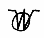 Indiscernible: monogram (Read as: W, WO, OW)