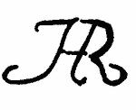 Indiscernible: monogram (Read as: JHR, JR, FR)