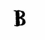 Indiscernible: monogram (Read as: B)