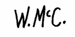 Indiscernible: monogram (Read as: WMCC)