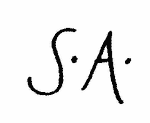 Indiscernible: monogram (Read as: SA)