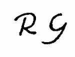 Indiscernible: monogram (Read as: RG)
