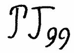 Indiscernible: monogram (Read as: TJ, JJ, PJ, PT)