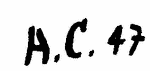 Indiscernible: monogram (Read as: AC, HC)