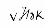 Indiscernible: monogram, illegible, alternative name or excluded surname (Read as: HAK V)