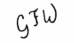 Indiscernible: monogram (Read as: GFW)