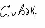 Indiscernible: monogram (Read as: HAK, C.V; C V BA)