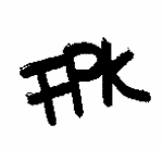 Indiscernible: monogram (Read as: FPK)