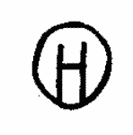 Indiscernible: monogram (Read as: HO, OH, H)