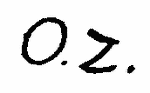 Indiscernible: monogram (Read as: OZ)