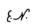 Indiscernible: monogram (Read as: E.N.)
