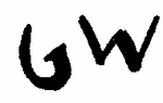Indiscernible: monogram (Read as: GW)