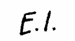 Indiscernible: monogram (Read as: EI)