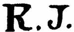 Indiscernible: monogram (Read as: RJ)