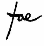 Indiscernible: monogram (Read as: TOE, TAE)