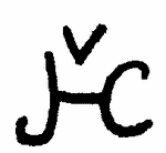 Indiscernible: monogram (Read as: VJHC, JVC, JVHC,)