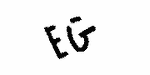 Indiscernible: monogram (Read as: EG)