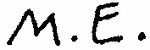 Indiscernible: monogram (Read as: ME)