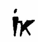 Indiscernible: monogram (Read as: IK)