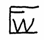 Indiscernible: monogram (Read as: EW)