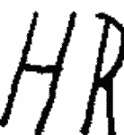 Indiscernible: monogram, old master (Read as: HR, H R)