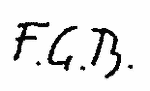 Indiscernible: monogram (Read as: FGB)