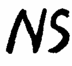 Indiscernible: monogram (Read as: NS)