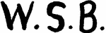 Indiscernible: monogram (Read as: WSB)