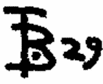 Indiscernible: monogram (Read as: TB, TPB)