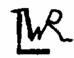 Indiscernible: monogram (Read as: LWR)