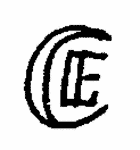 Indiscernible: monogram (Read as: CE, EC)