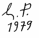Indiscernible: monogram (Read as: HP, LP, SP)
