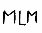 Indiscernible: monogram (Read as: MLM)