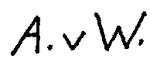 Indiscernible: monogram (Read as: AVW)