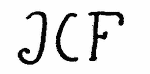 Indiscernible: monogram (Read as: JCF)
