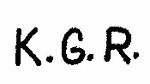 Indiscernible: monogram (Read as: KGR)