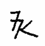 Indiscernible: monogram (Read as: FK, FK, TK, IK)