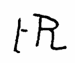 Indiscernible: monogram (Read as: FR, ER, LR)