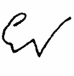 Indiscernible: monogram (Read as: EV)