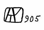 Indiscernible: monogram (Read as: A, AO, AK, ATK, )