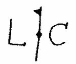 Indiscernible: monogram (Read as: LIC, LFC, LC)