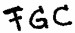 Indiscernible: monogram (Read as: FGC)