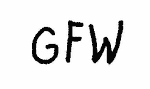 Indiscernible: monogram (Read as: GFW)