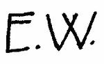 Indiscernible: monogram (Read as: EW)