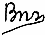 Indiscernible: monogram (Read as: BNR)