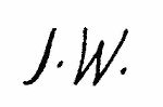 Indiscernible: monogram (Read as: JW)